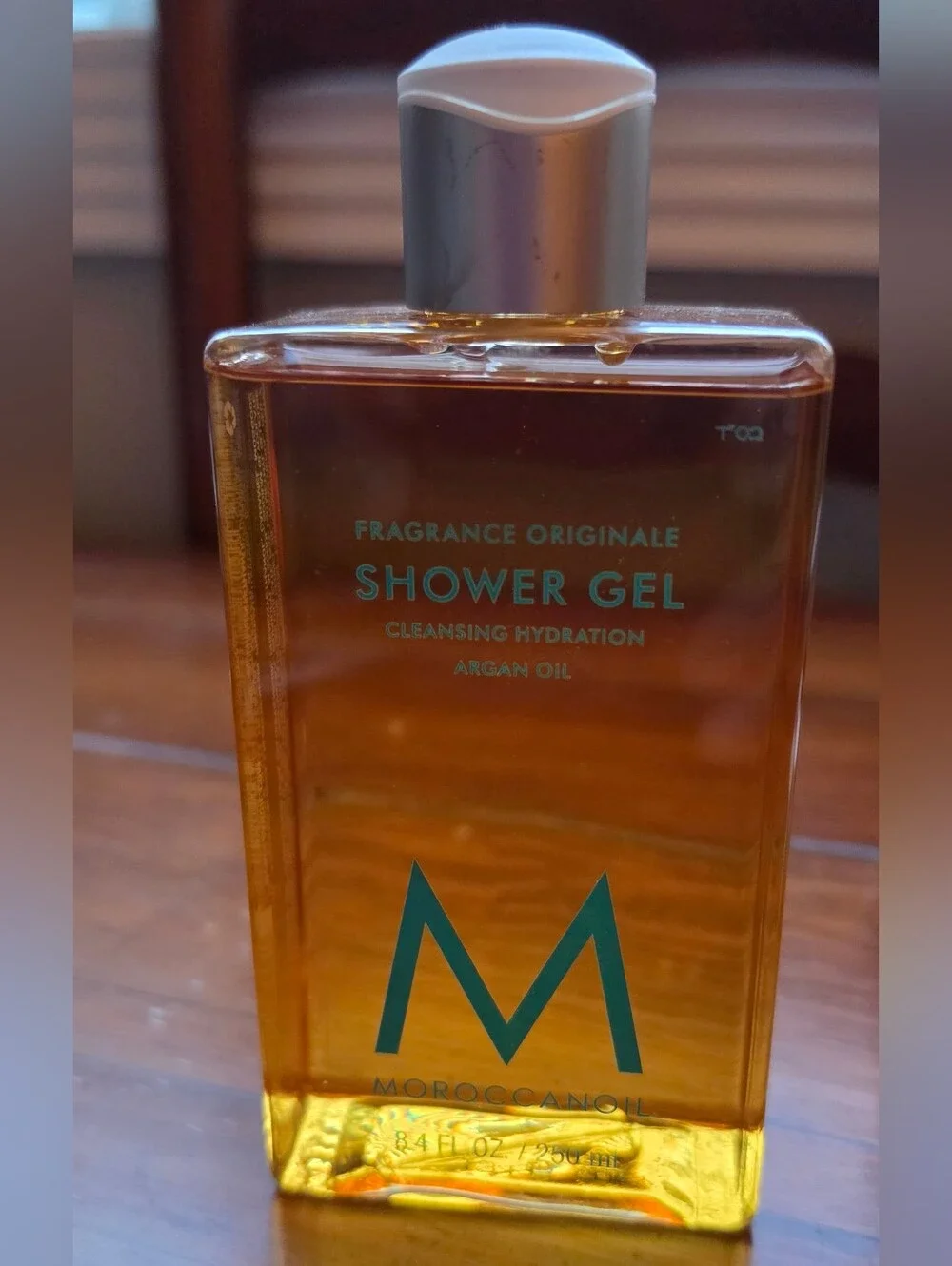Moroccanoil Amber Shower Gel with Teal Logo